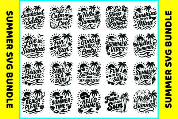 Download Fun Summer SVG for Cricut Projects - Summer Collection